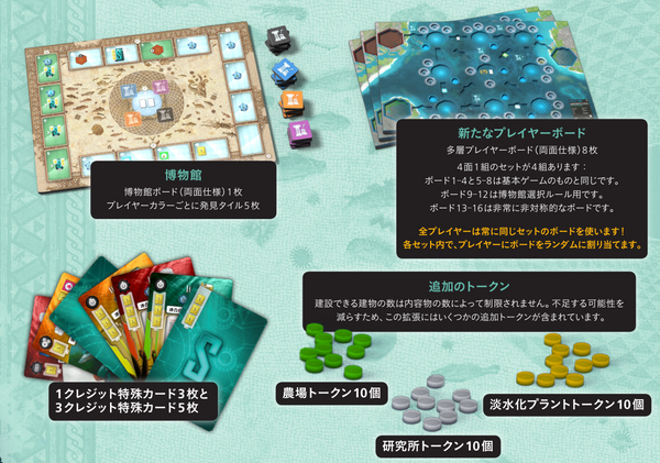 アンダーウォーターシティーズ 日本語 拡張 新たな発見 ボードゲーム